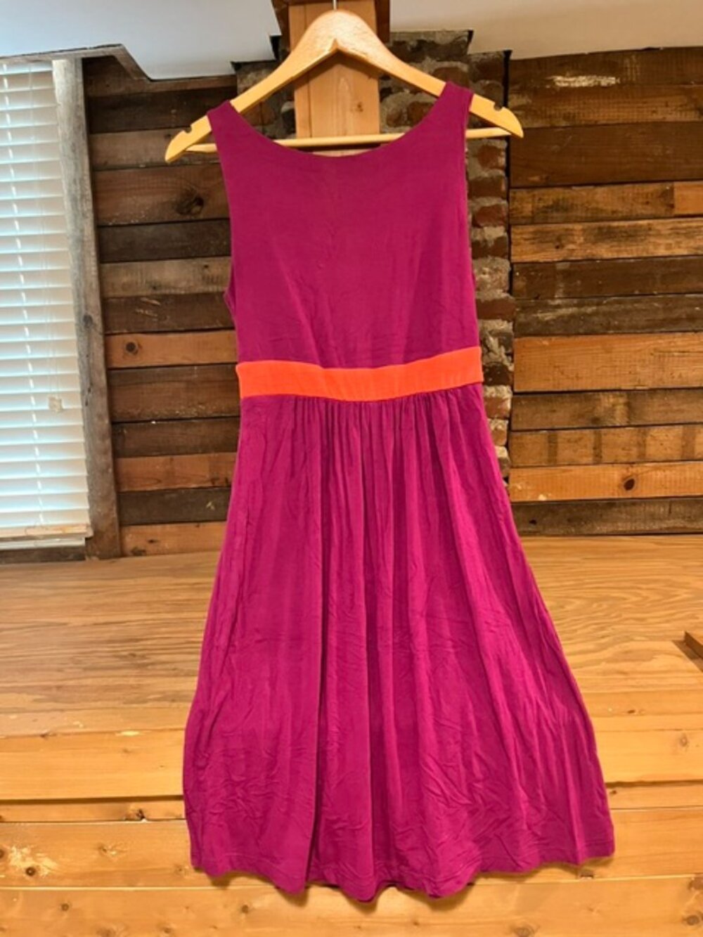Olian Maternity Colorblock Dress Pink Coral Size Small